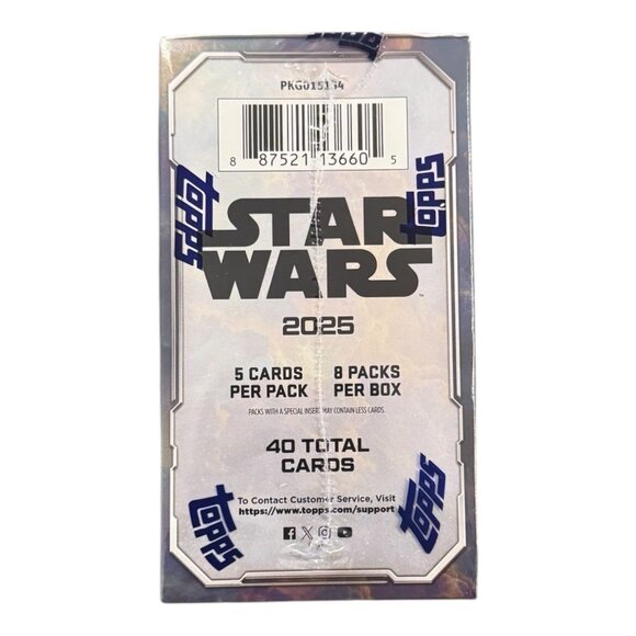 8 x 2025 Topps Chrome Star Wars Value Blaster Box Sealed-Ships Fast/Free Ship - Picture 4 of 5
